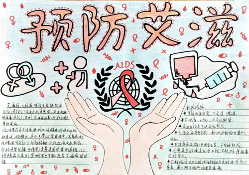 以‘艺’防艾·共绘健康 ---人文社科系防治艾滋病主题手抄报作品展播