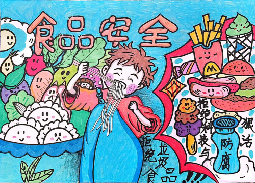 绘守平安·法育青春 ---人文社科系团总支开展法治安全主题手抄报创意比赛